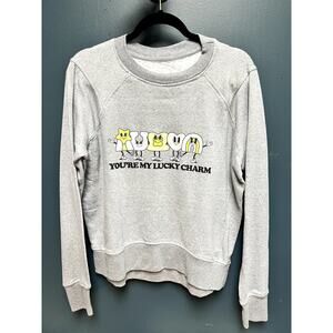 Lucky Charm St Patricks Crop Sweatshirt Medium